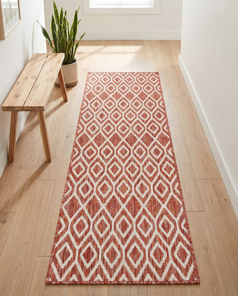 Urban Oasis Rugs Collection Area Rug -  Boulevard (Rust Red) Runner Rust Red  lifestyle 29