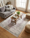 Rustic Charm Revival Collection Area Rug -  Meadowland Rectangle Purple  lifestyle 45