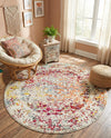 Georgetown Rugs Collection Area Rug - Dupont (Light Multi) Round Light Multi  lifestyle 58
