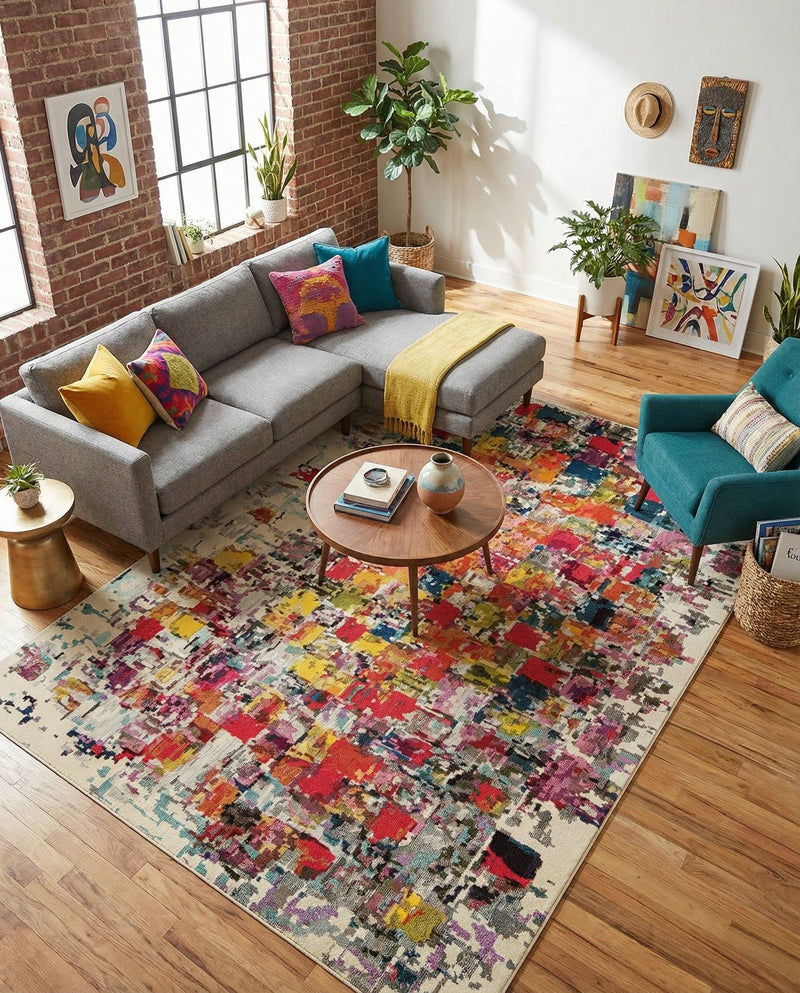 Marrakesh Elegance Collection Area Rug -  Azilal Rectangle Multi  lifestyle 24