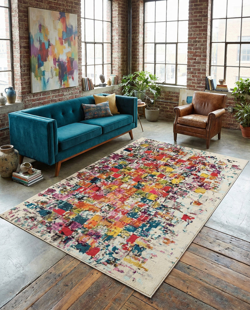 Marrakesh Elegance Collection Area Rug -  Azilal Rectangle Multi  lifestyle 16