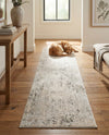 Aegean Elegance Collection Area Rug -  Paros Runner Gray  lifestyle 68