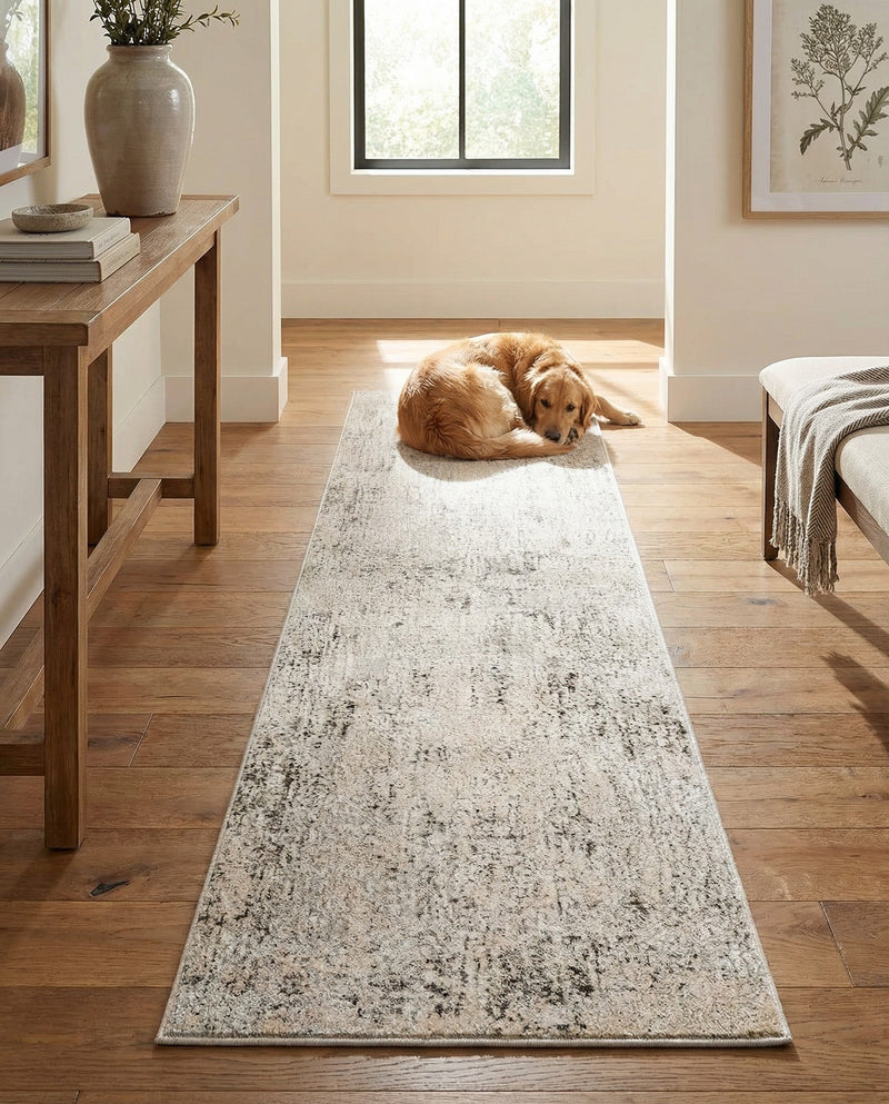 Aegean Elegance Collection Area Rug -  Paros Runner Gray  lifestyle 68