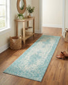 Dover Terrace Collection Area Rug - Marina (Aqua) Runner Aqua  lifestyle 42