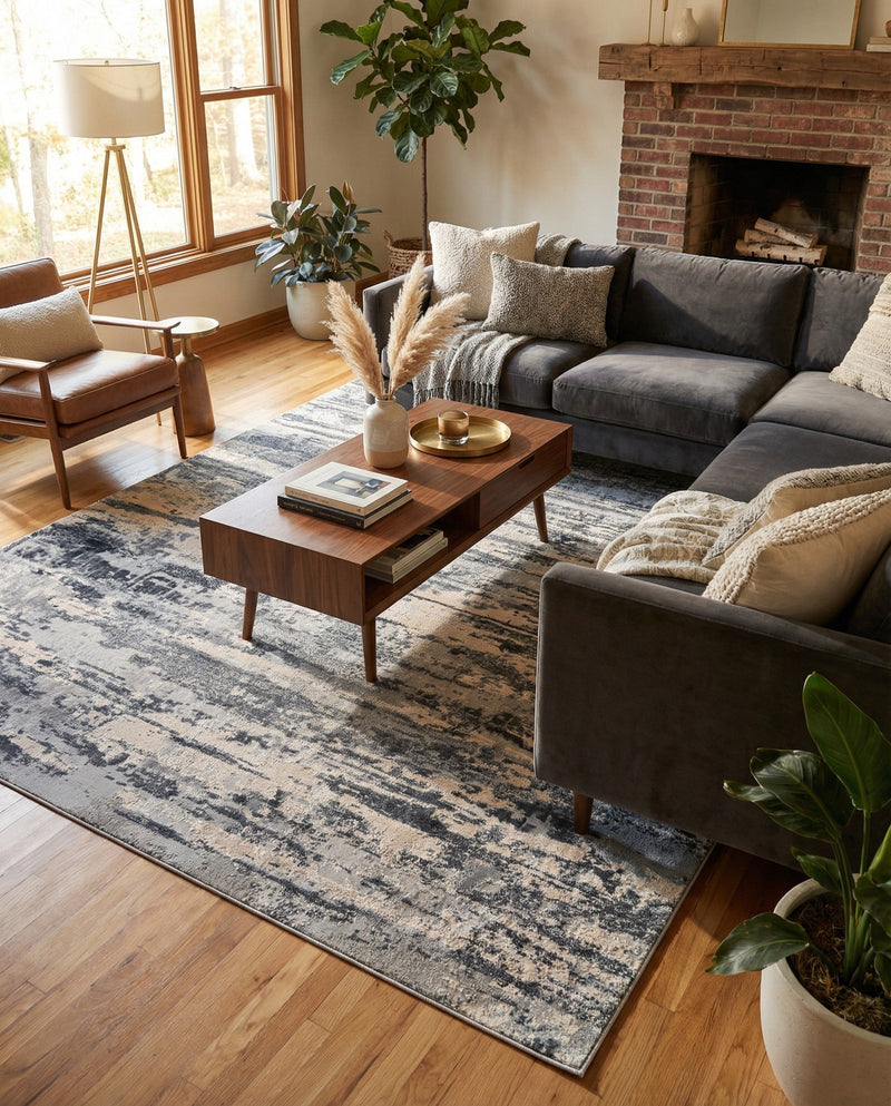 Aegean Elegance Collection Area Rug - Mesa Rectangle Gray  lifestyle 30