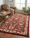 Tabriz Tapestry Collection Area Rug - Sahand (Red) Rectangle Red  lifestyle 11