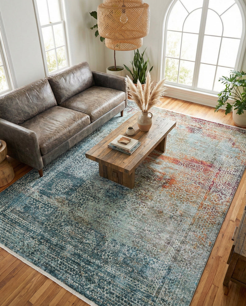 Caribbean Breeze Collection Area Rug -  Yucatan Rectangle Multi  lifestyle 16