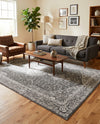 Dover Terrace Collection Area Rug - Marina (Dark Gray) Rectangle Dark Gray  lifestyle 3