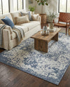 Patio Heritage Collection Area Rug - Santorini Rectangle Navy Blue  lifestyle 36
