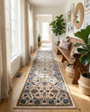 Casablanca Tapestry Collection Area Rug -  Marrakech (Ivory) Runner Ivory  lifestyle 54