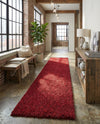 Plush Oasis Collection Area Rug - Serenity (Cherry Red) Runner Cherry Red  lifestyle 74