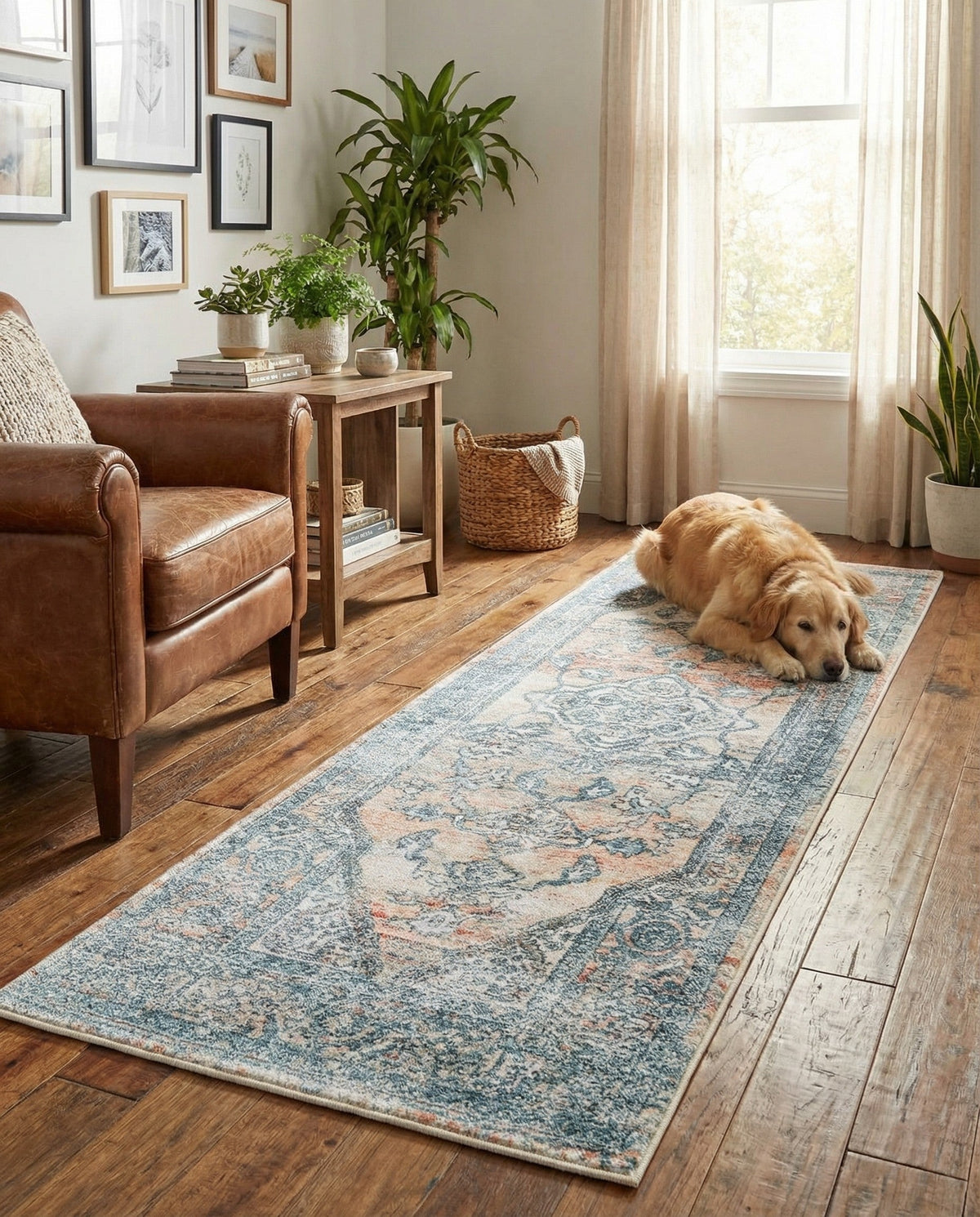 Coastal Haven Collection Area Rug -  Marina Runner Multi  lifestyle 190