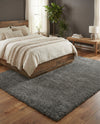 Cozy Comfort Shag Collection Area Rug - Haven (Smoke Gray) Rectangle Smoke Gray  lifestyle 13