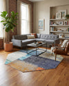 Colorburst Oasis Collection Area Rug - Palette Octagon Multi  lifestyle 52