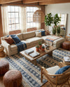 Cotton Punjab Passage Collection Area Rug - Amritsar Rectangle Ivory  lifestyle 8
