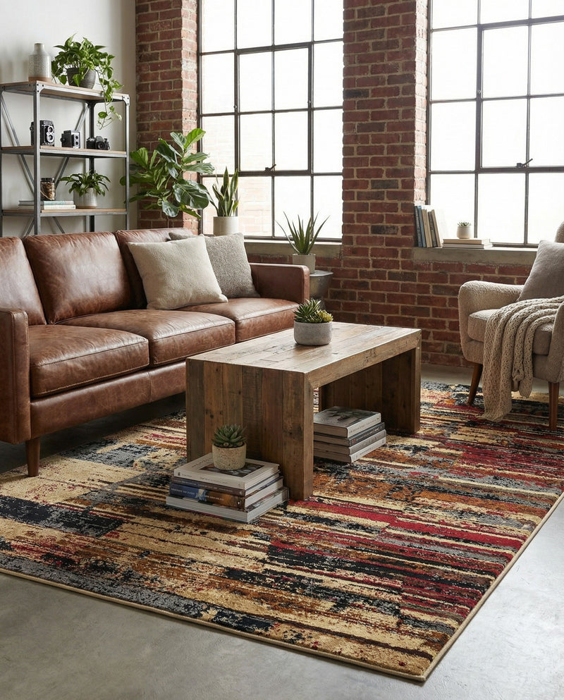 Neptune Elegance Collection Area Rug - Triton Rectangle Multi  lifestyle 12