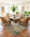 Gobi Sands Collection Area Rug -  Turpan Square Multi  lifestyle 41