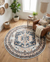 Cambridge Classics Collection Area Rug -  Pembroke (Cream) Round Cream  lifestyle 71