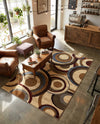 Bistro Lounge Collection Area Rug -  Macchiato Rectangle Beige  lifestyle 9