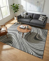 Urban Terrace Collection Area Rug - Soho Rectangle Charcoal  lifestyle 74