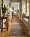Bloomsbury Elegance Collection Area Rug -  Kensington (Brown) Runner Brown  lifestyle 39