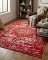 Georgetown Rugs Collection Area Rug - Dupont (Red) Rectangle Red  lifestyle 3