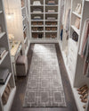 Hollywood Luxe Collection Area Rug -  Beverly (Gray Silver) Runner Gray Silver  lifestyle 50