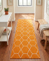 Trellis Mosaic Collection Area Rug - Arborville (Orange) Runner Orange  lifestyle 50
