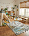 Wonder Tykes Collection Area Rug -  Enigma Rectangle Gray  lifestyle 9