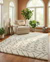 Casablanca Comfort Collection Area Rug -  Fez Rectangle Pure Ivory  lifestyle 30