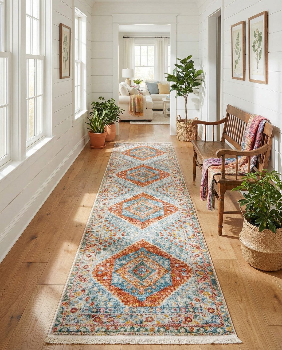 Arcadia Rugs Collection Area Rug -  Xanadu Runner Salmon  lifestyle 94