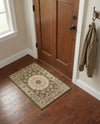 Patio Heritage Collection Area Rug -  Bower Rectangle Green  lifestyle 38