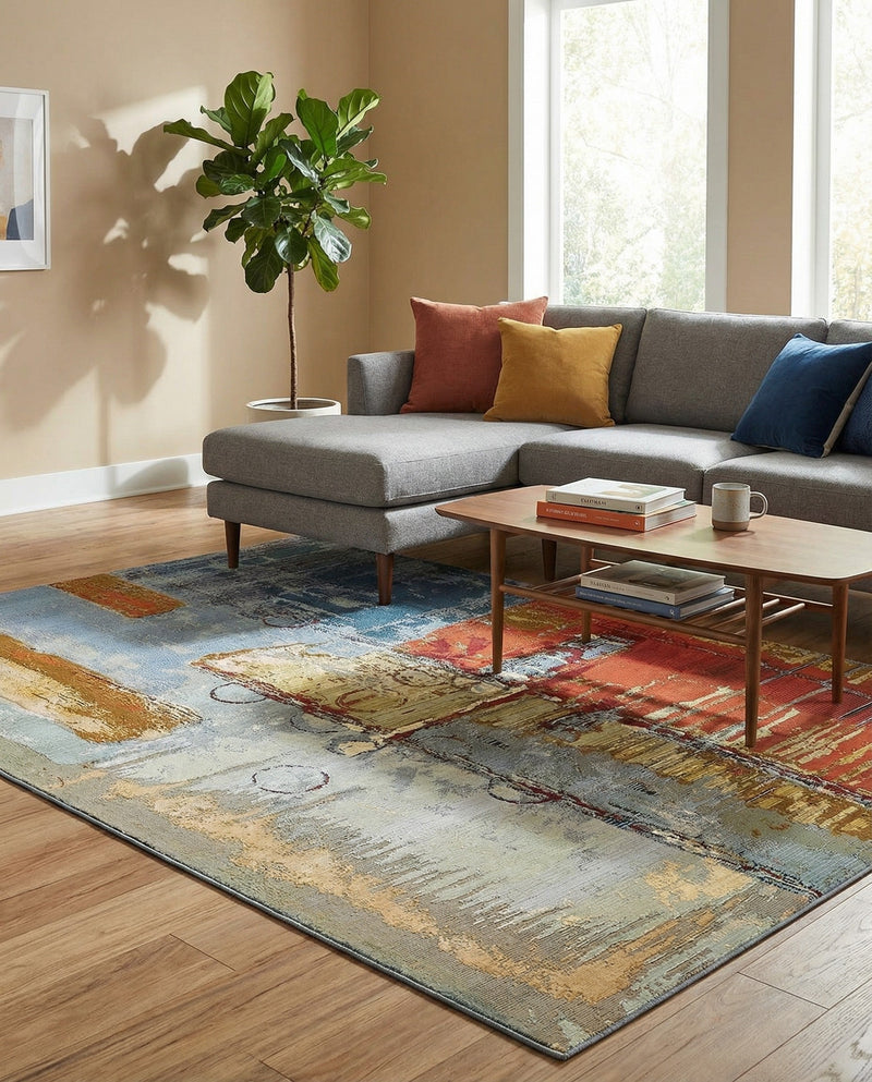 Urban Terrace Collection Area Rug -  Arbour Rectangle Multi  lifestyle 16