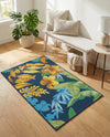 Seaside Blooms Collection Area Rug -  Grove Rectangle Multi  lifestyle 12