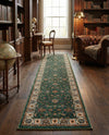 Casablanca Tapestry Collection Area Rug -  Marrakech (Emerald Green) Runner Emerald Green  lifestyle 37