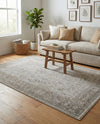 Horizon Collection Area Rug -  Apex (Light Gray) Rectangle Light Gray  lifestyle 31