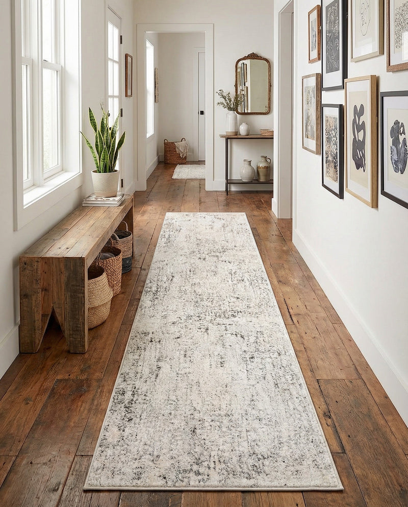 Aegean Elegance Collection Area Rug -  Paros Runner Gray  lifestyle 38