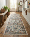 Seville Stripes Collection Area Rug -  Malaga (Ivory) Runner Ivory  lifestyle 37