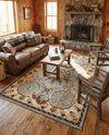Frontier Trails Collection Area Rug -  Onyx Rectangle Blue  lifestyle 69
