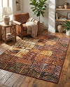 Seville Elegance Collection Area Rug - Cordoba Rectangle Rust Red  lifestyle 28