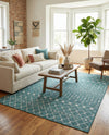 Savannah Pergola Collection Area Rug -  Pergola (Teal) Rectangle Teal  lifestyle 29