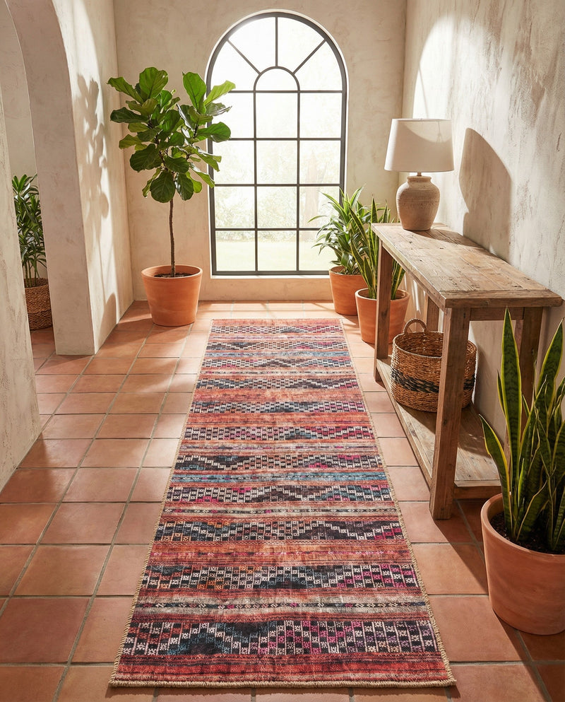 Heritage Elegance Collection Area Rug -  Monticello Runner Multi  lifestyle 53