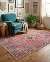 Heritage Elegance Collection Area Rug -  Alhambra Rectangle Red  lifestyle 12