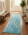 Brighton Stripes Collection Area Rug - Sussex (Light Blue) Runner Light Blue  lifestyle 29
