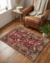 Neptune Elegance Collection Area Rug -  Galatea (Burgundy) Rectangle Burgundy  lifestyle 3