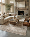 Coastal Manor Collection Area Rug -  Wavecrest Rectangle Beige  lifestyle 6