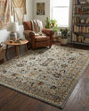 Isfahan Elegance Collection Area Rug - Naghsh-e Jahan (Gray) Rectangle Gray  lifestyle 18