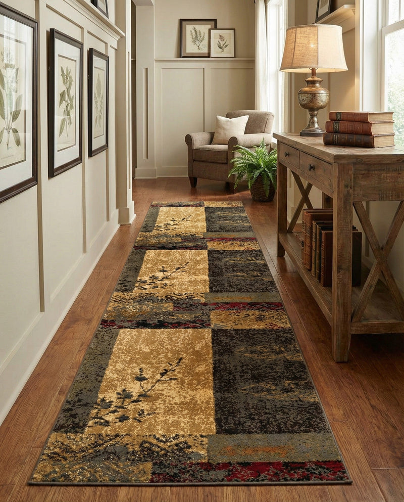 Bistro Lounge Collection Area Rug -  Lungo Runner Beige  lifestyle 38