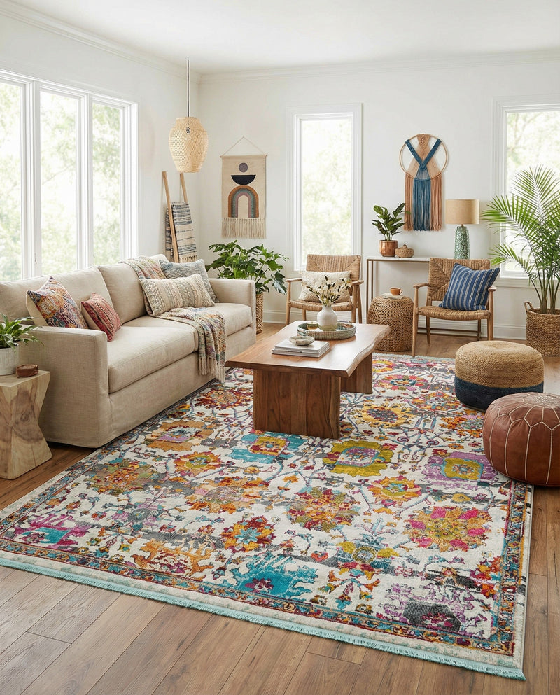 Arcadia Rugs Collection Area Rug -  Elysium Rectangle Multi  lifestyle 13