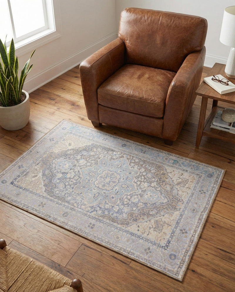 Heritage Elegance Collection Area Rug -  Schonbrunn Rectangle Cream  lifestyle 28